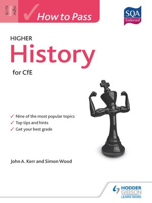 cover image of How to Pass Higher History for CfE